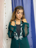 Dark Green Embroidered Jacket