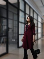 Suede Maroon Coat