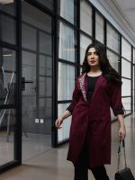 Suede Maroon Coat